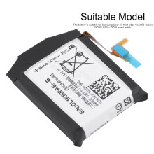 380mAh Replacement Battery for Gear S3 Frontier Classic, 3x2.3x0.5cm