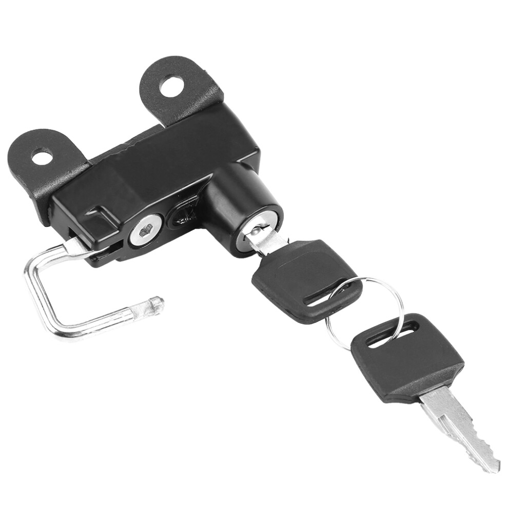 Motorcycle Helmet Lock For Ducati Scrambler 400 2015+ Aluminum Black 8261364190444