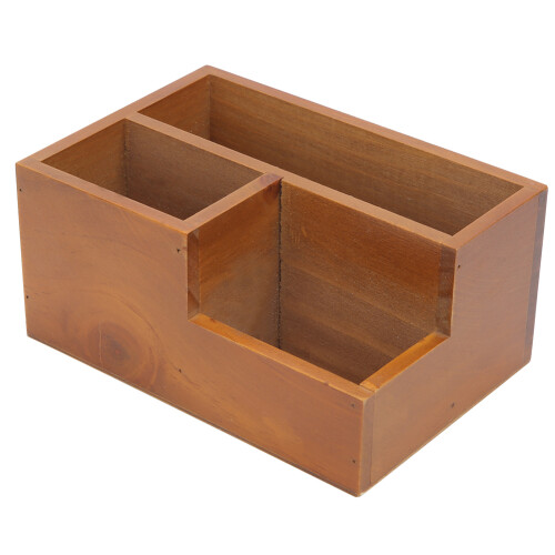 Eco-Friendly Natural Pine Wood Solid and Durable Construction, Creative Design Wooden Bin for Multifunctional Storage 1