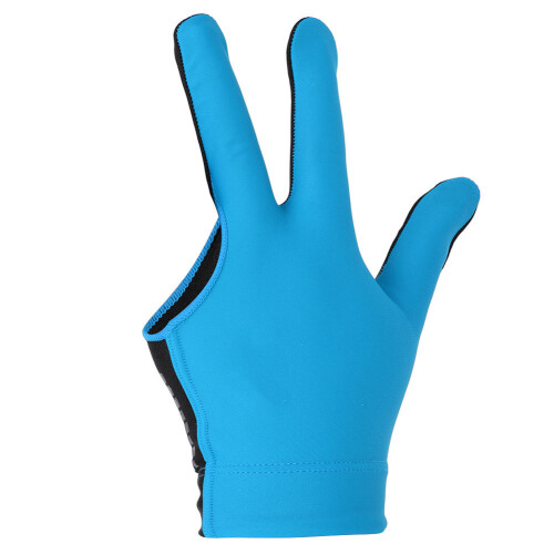 Unisex Snooker Billard Queue-Handschuh offen Finger, Blau, 20cm 1