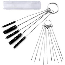Motorcycle Carburetor Cleaning Tool, Nylon Bristles Spiral Brush With Wire Loop Handle, Ideal For Removing Carbon Dirt From Narrow Passages And Small