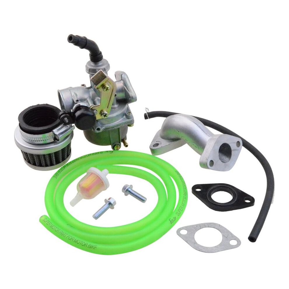 Replacement Carburetor For Chinese Atv Go-Kart, Energy Saving Fuel Saving Stable Idle Speed Smooth Acceleration Cable Choke, 35Mm Air Filter For 50Cc 9012352938536