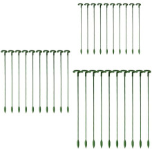 Estacas de fibra de vidro para suporte de plantas, ideais para uso em jardins. Resistentes às intempéries e com design durável para uso externo.