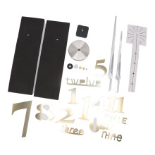 Add Glamour To Your Walls With Our Stylish Metallic Design Diy Wall Clock, Waterproof Material, Silver Alloyed Parts Elevate Any Room Decor