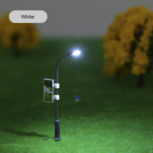 20pcs Model Street Lamps Set 3V White 1:150 Scale 90mm