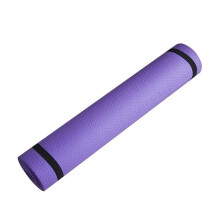 Yoga Mat AntiSkid For Exercise Yoga And Pilates Gymnastics 6Mm Thick Comfort Foam Purple