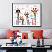 DIY 5D Diamond Painting Kit met korte pool chenille, kruissteekborduurwerk voor het bereiken van doelen en emotionele aanpassing, compleet met