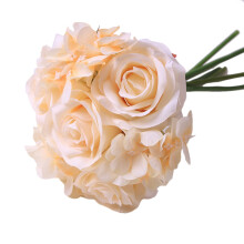Elegant Artificial Flower Bouquets For Diy Home Decor, Realistic Silk Roses In Blue Plastic Flannel, Non-Toxic Safe Eco-Friendly Finishes For Long Las
