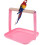 DIY Parrot Play-stand Bird Training Stand Perch Gym with Plastic 2