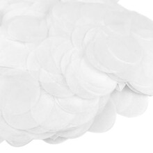 1 ks 80g biologicky odbúrateľné biele konfety, prémiový okrúhly hodvábny papier na svadbu, narodeniny a udalosti, ekologický, opakovane
