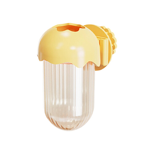 Flower Shape Conure Vegetable Owner-Yellow Ice cream shape