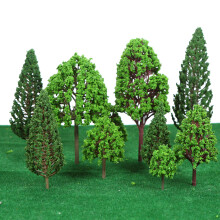 4,7-Zoll-Baummodell, 1 Stück, 12 cm, 1:75, Grün