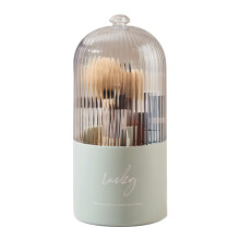 Desktop Organizer for Cosmetics Clear Makeup-cedar green