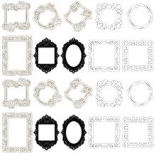 20 Sheets Aesthetic Decorative Stickers-Window to find flowe