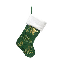 Seasonal Embroidered Letter Stocking-Section C Christmas