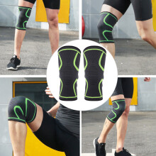 Light Green XL Knee Support Brace for Running & Cycling, Elastic & Breathable