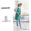 Broom Handle Bracket 2Pack For Mop And Broom Holder, Sturdy Iron, Extension Pole Compatible 5