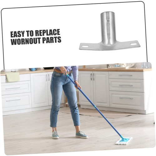 Broom Handle Bracket 2Pack For Mop And Broom Holder, Sturdy Iron, Extension Pole Compatible 2