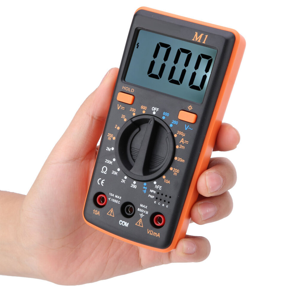 Aneng M1dc/Ac Digital Multimeter 0C-50C Orange 13Cm Compact 8431364200027