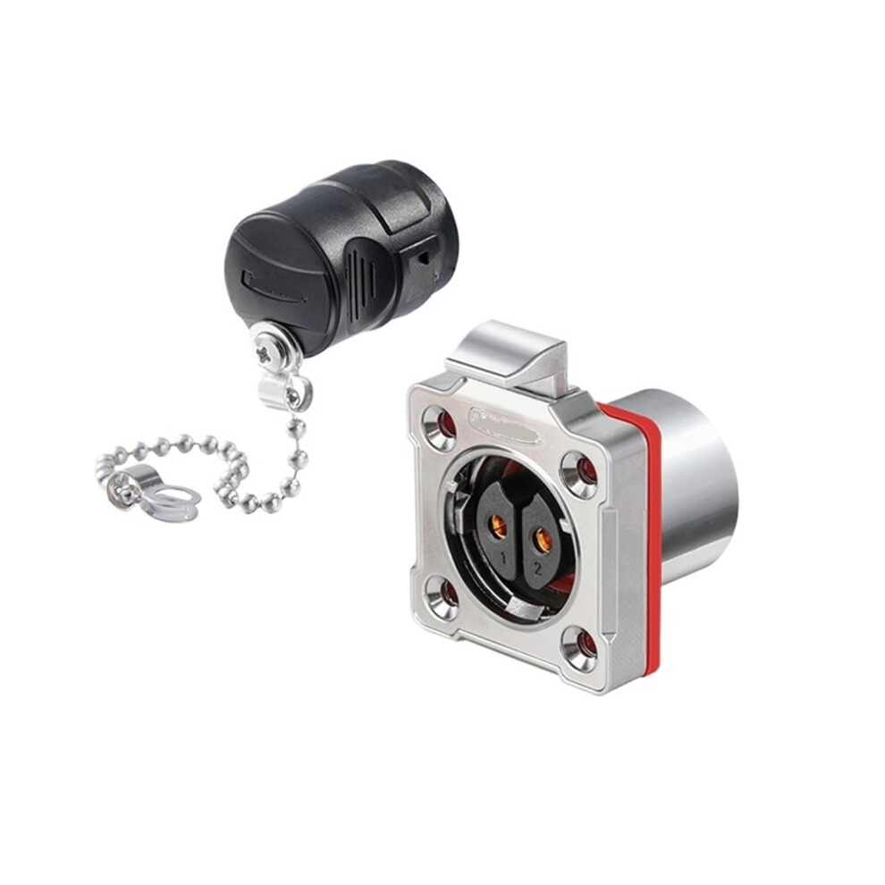 Welding 35A 2Core Portable Industrial Equipment Crimping Connector Aviation Plug, Fourhole Metal Female Base, 5V 9067246076382