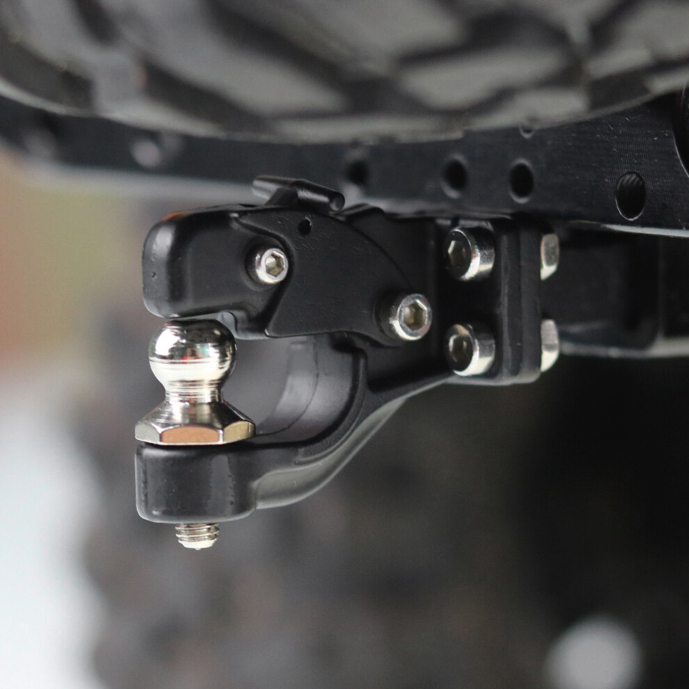 Metal Trailer Hook For Scx10 / Trx-4 Rc Crawler Car Black 9481364200694