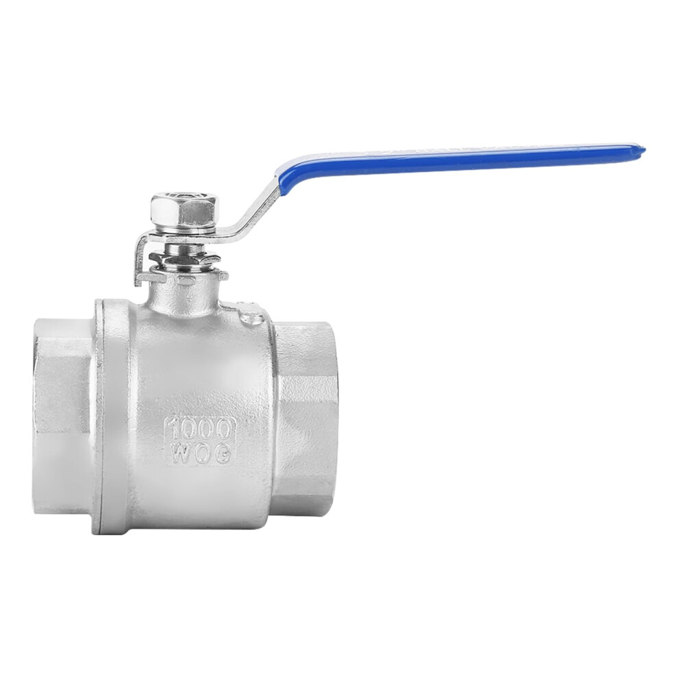 304 Stainless Steel Two Piece Full Port Ball Valve Dn50 (2Inch) 1000 Wog, Isolated Sealing Surface, Water And Oil 9067246076467