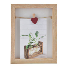 Tempered Glass Wall Frame, Wooden Shadow Box Frame for Artistic Expressions, Ideal for Displaying Artworks and Photos (Sleek Black)