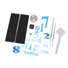Add Glamour To Your Walls With Our Stylish Metallic Design Diy Wall Clock, Waterproof Material, Silver Alloyed Parts Elevate Any Room Decor