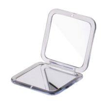 1 Pcs Small Pocket Mirror, Compact Travel Makeup Mirror, 15X Magnifying Mirror Handheld, Foldable & Very Lightweight, for Gift, Silver - Square 8.5cm