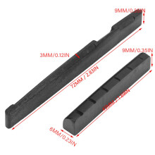 Kamelbein-Nuss & Sattel 43x9x6mm/72x9x3mm schwarz 9g