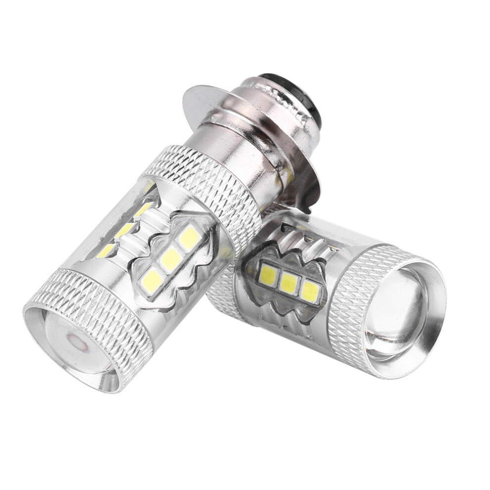 2 Pieces 80W Led Head Bulbs For Motorcycle Conversion - Bright White/Light 4051364202865