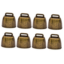Cattle Bell 8Piece Vintage Loud Hanging Bell For Cattle Livestock Farm Supplies DIY Craft Accessories