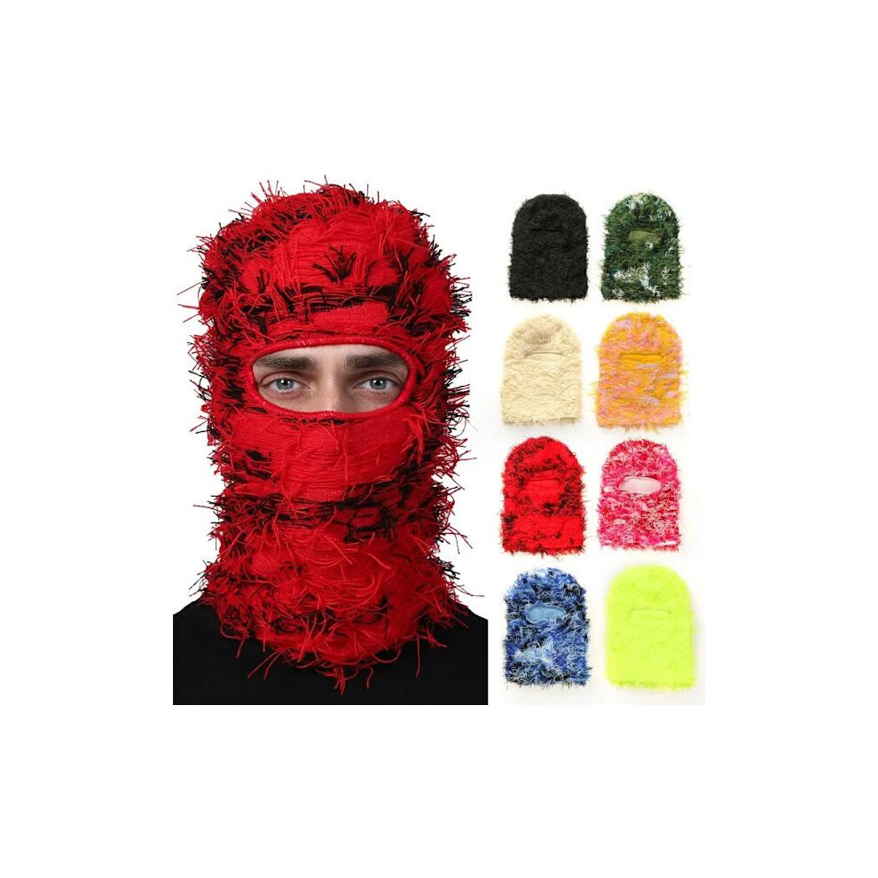 Cagoule Tricotée Chaud Hiver Pour Femme - Masque Capuche Col Cachemire Épais, Ski, Randonnée Et Plein Air (Noir)