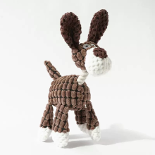 (Brown) Indestructible Robust Donkey, Squeaky Dog Toys For Aggressive Chewers, Stuffed Dog Toy Plush Dog Toy