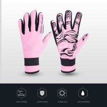 Wasserdichte Schnorchelhandschuhe 2 mm Neopren Tauchhandschuhe Pink Klein S