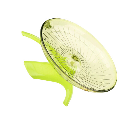 Quiet Twirling Flying Dish Exercise Wheel for-Matcha Green
