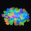 Fluorescent-Pebbles Aquariums-Navy Blue 50 pcs 1 pack 5