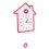 Silent Movement Cuckoo Clock, Pendulum Swing Wall Clock with Charming Cuckoo Feature and Night Silence Function, Modern Design Eco-Friendly ABS Materi 2
