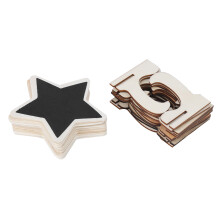 Números de mesa de madeira para casamentos, mini marcadores de lugar em lousa, placas de lousa reutilizáveis, ampla aplicação: casa, festas,