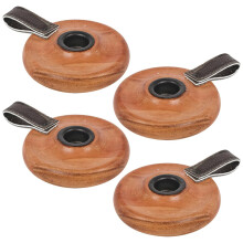 (Set of 4) Rustic Wooden Candle Holder With Handle Vintage Home Décor Table Display