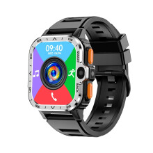 PGD Android Smart Watch For Men GPS NFC Bluetooth 4G SIM WiFi HD Dual Camera 64GB/16GB ROM 4GB RAM Silver