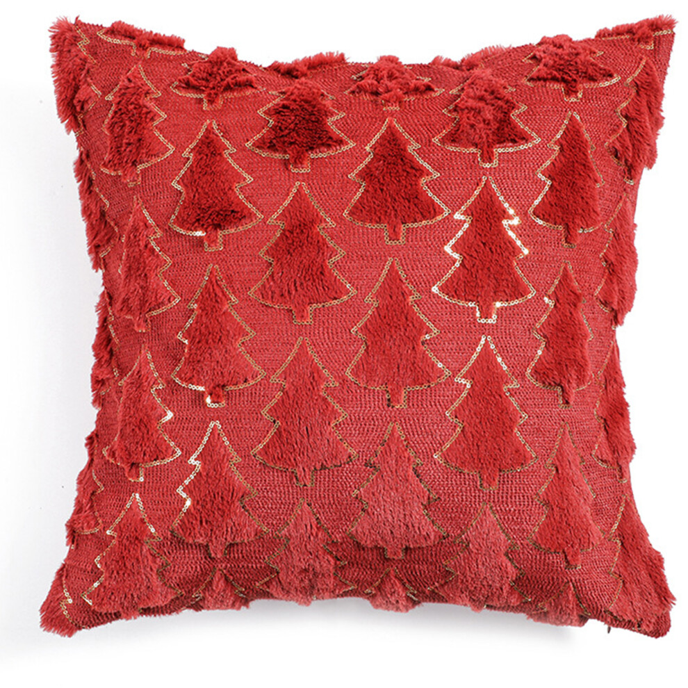 Christmas Pillowcase 18x18Inch Pillow-450*450mm reddish brown