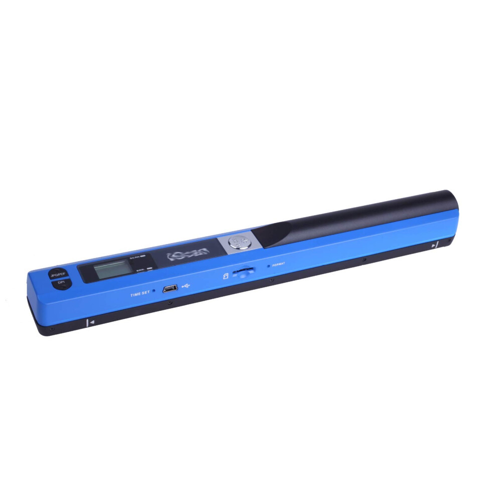 Portable Hand Scanner A4 Format 900 Dpi Jpg/Pdf Lcd Display Batterypowered Blue 9105992442256