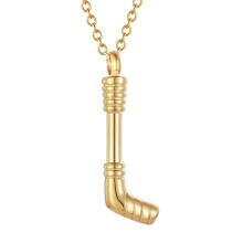 Golf Club Urn Locket Pet Urn Necklace for-Golden color without