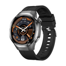Fitness Watch Unisex Heart Rate Monitor SpO2 Sleep Tracker 100+ Sports Modes Android iOS Compatible Black Silicone Band