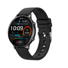 Fitness Watch for Women SpO2 Monitor, Heart Rate, Sleep Monitor, Pedometer, MultiSport Modes, Android iOS, Black