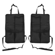 Utazási alapvető kellékek szervezője, univerzális illeszkedésű autós kiegészítő taktikai Molle járműszervezőhöz, 2 db