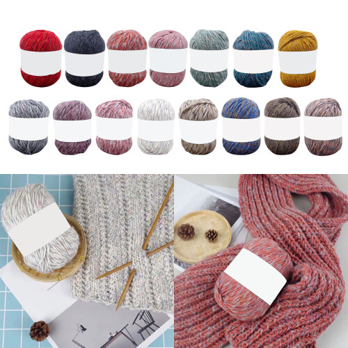 Skein Wool Yarn Bundle for Crafting Create-09 fog gray 2