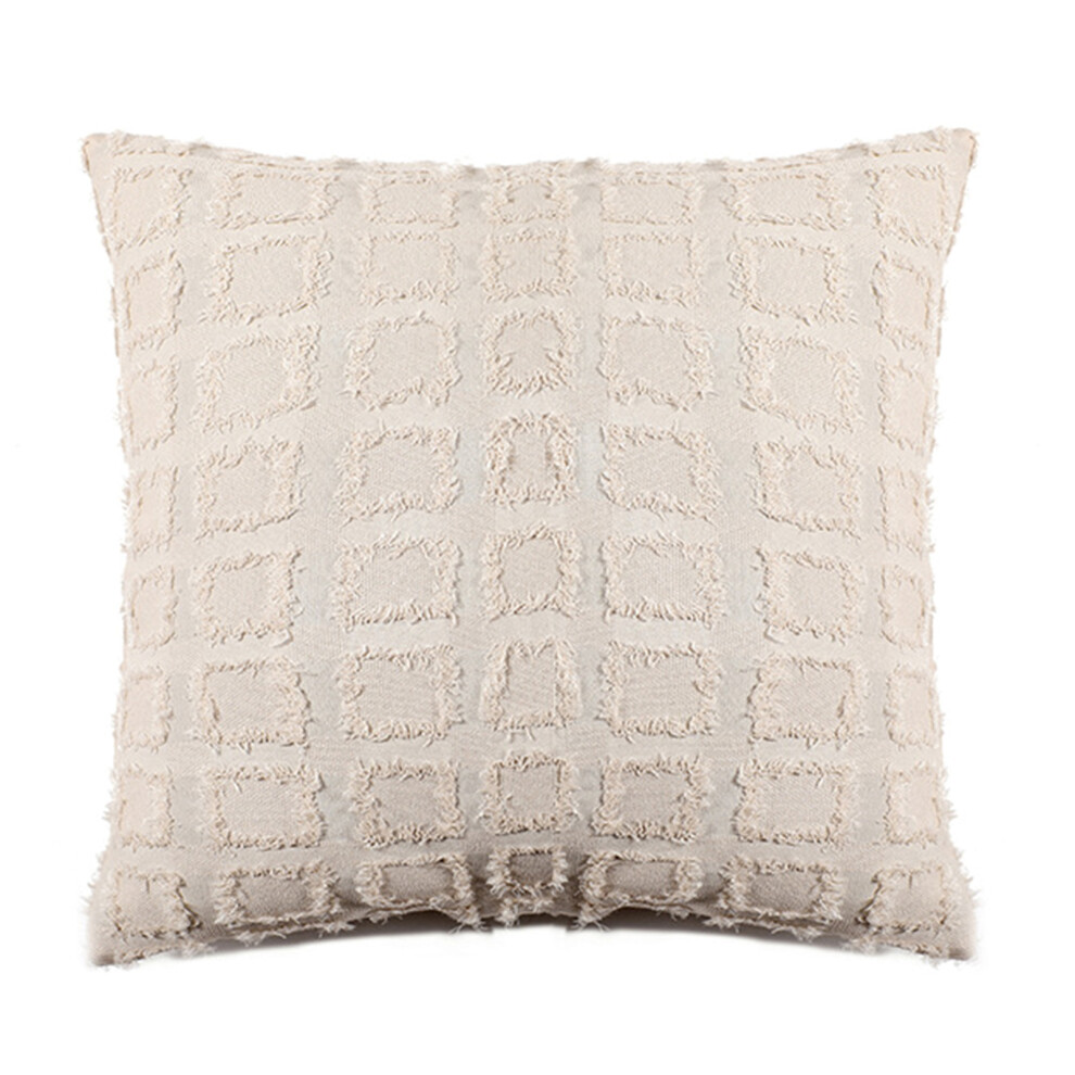 Jacquard Patterned Pillowcase Pillow Cover-45 45Cm Off White