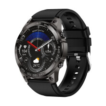 Smartwatch With HD Color Touchscreen Bluetooth Calling IP68 Waterproof Android iOS Compatibility Sports Modes Black